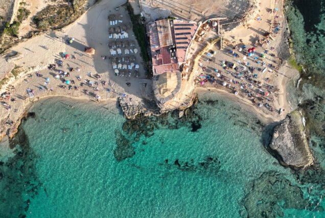 cala comte beach ibiza in spain